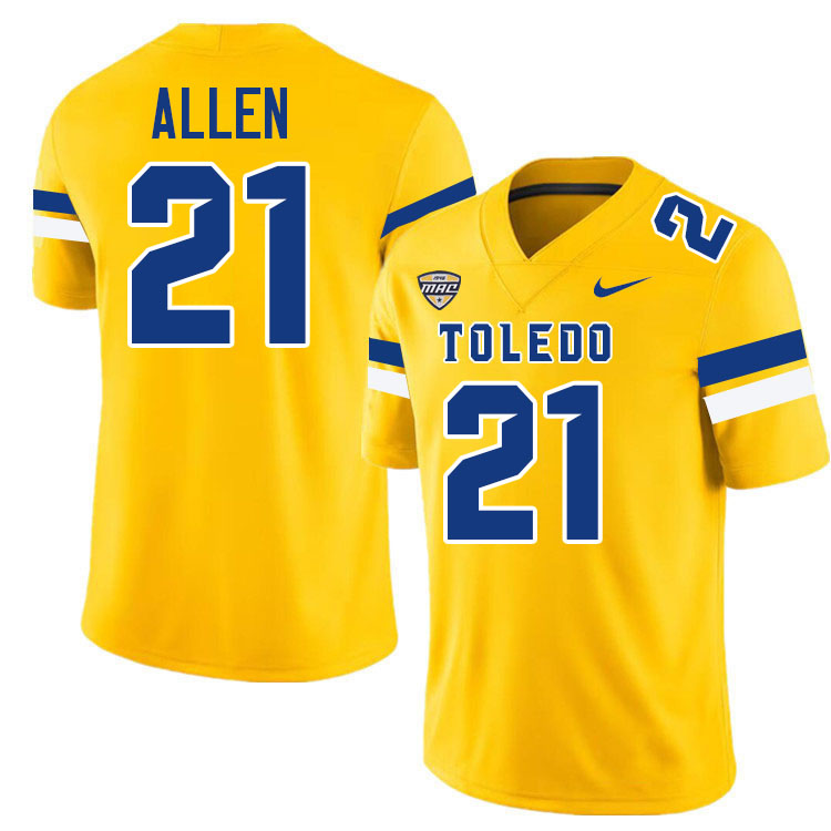 Julian Allen Toledo Jersey,Toledo Rockets College Football Jersey Youth College-Gold